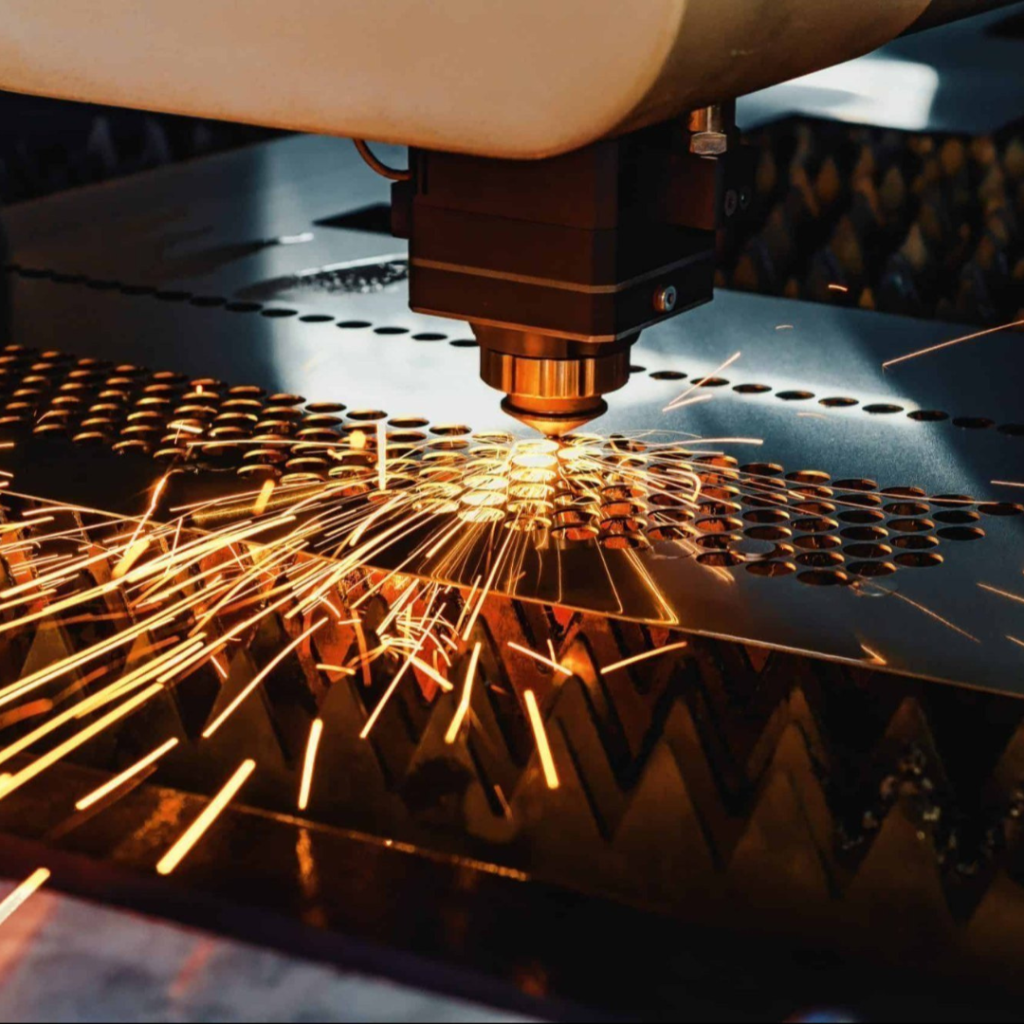 Laser cutting works