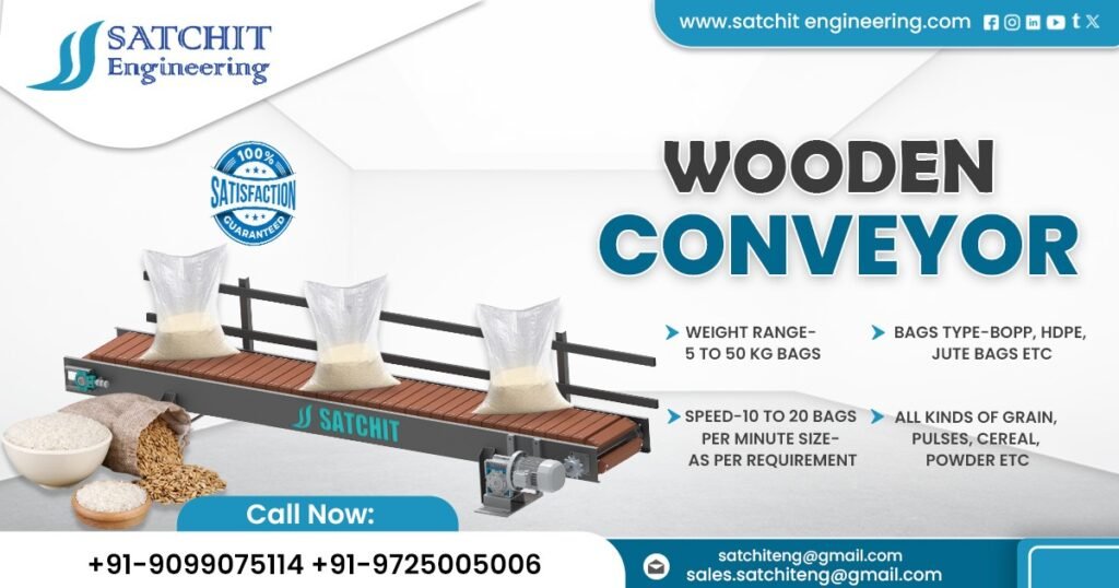 Supplier of Wooden Slat Conveyor in Rajasthan