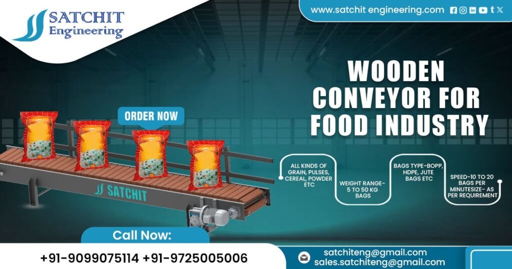 Wooden Conveyor System for Food Industry in Madhya Pradesh