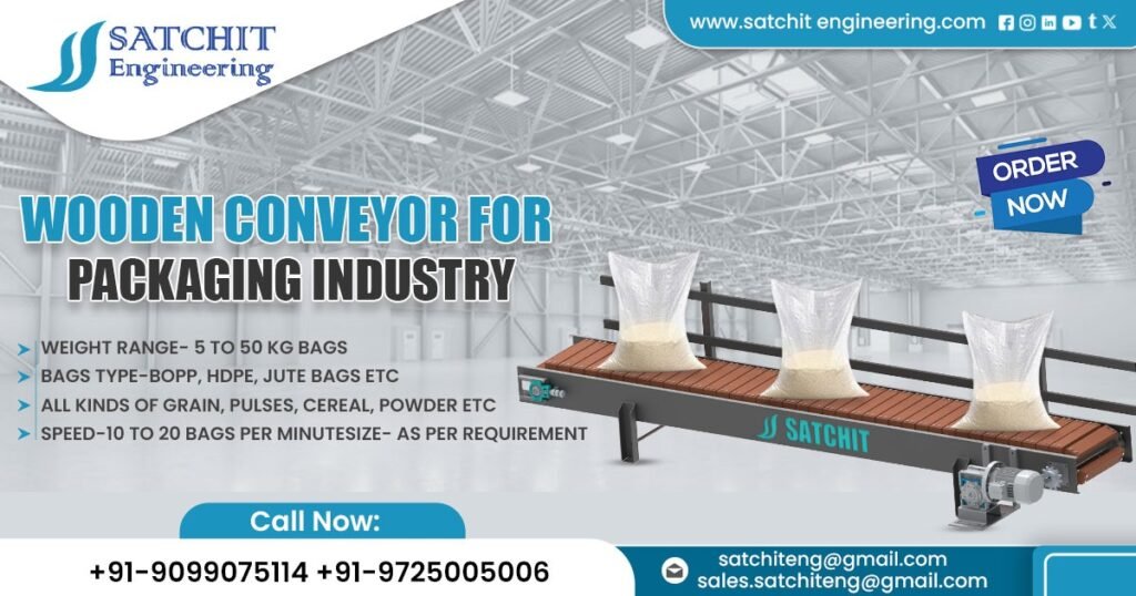 Wooden Conveyor for Packaging Industry in Jharkhand