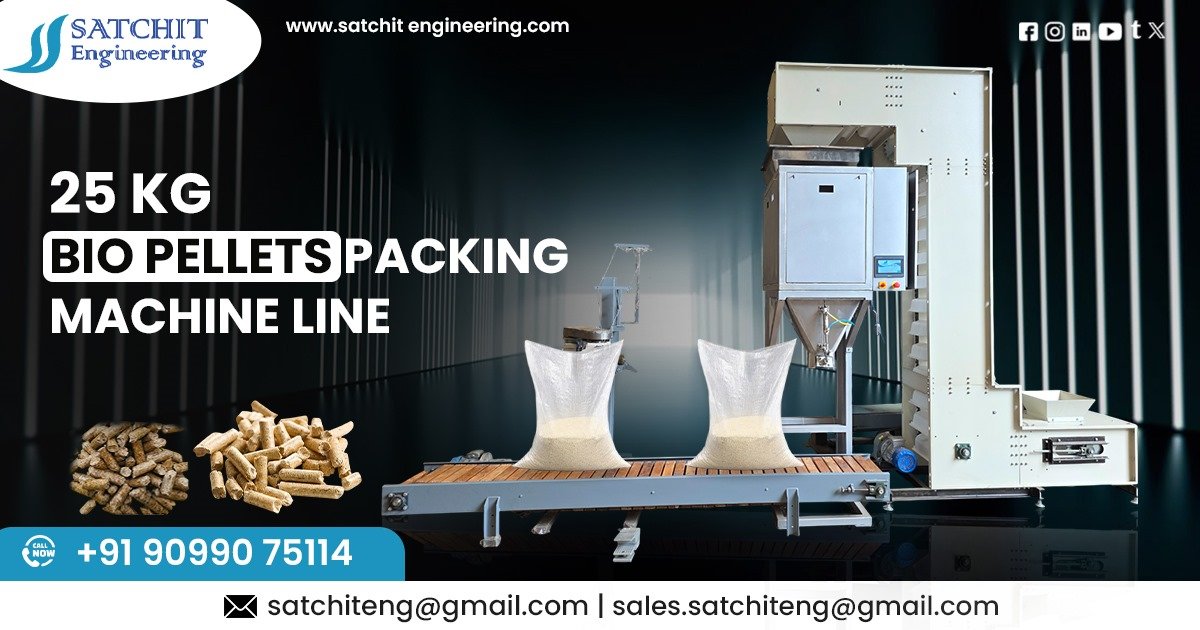 25 kg Bio Pellets Packing Machine Line in Maharashtra