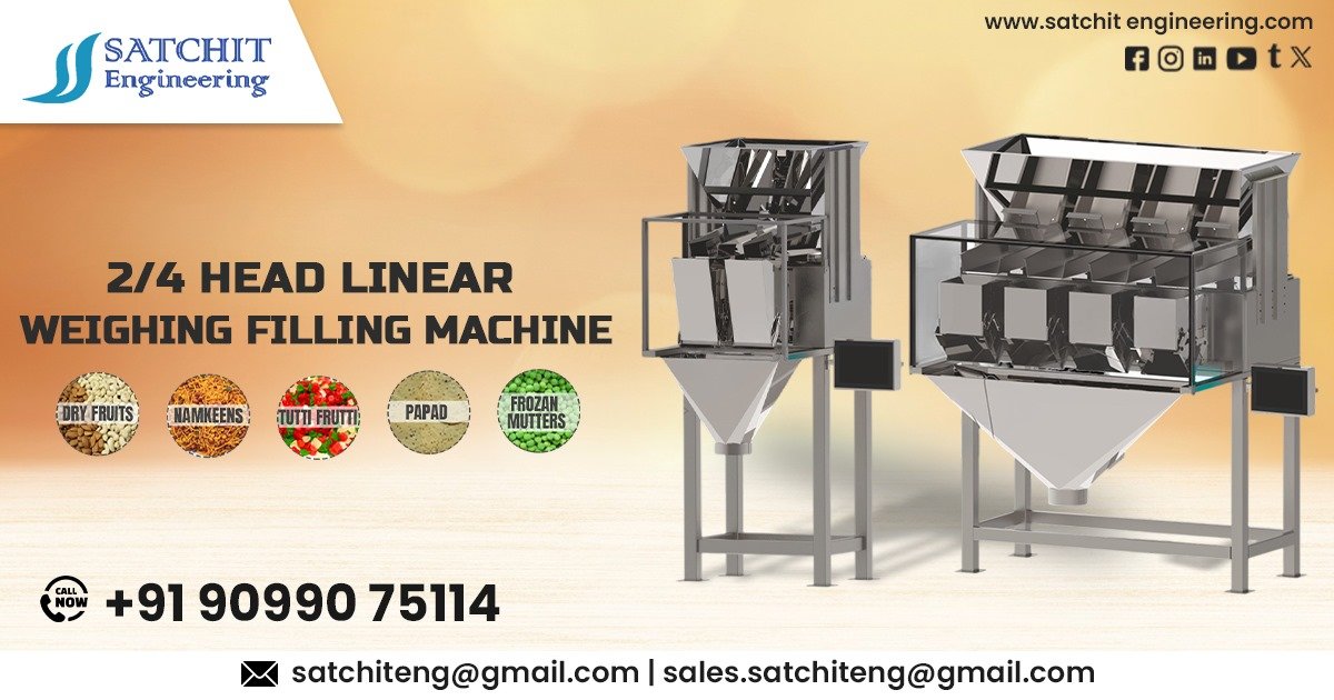2/4 Head Linear Weighing Filling Machine in Gujarat