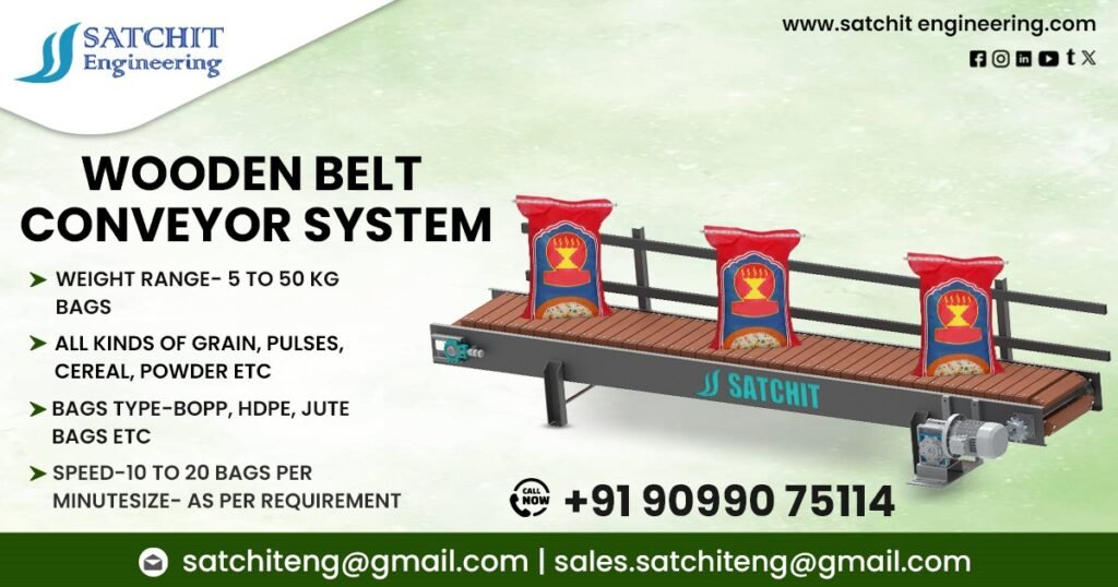 Wooden Belt Conveyor System in Punjab