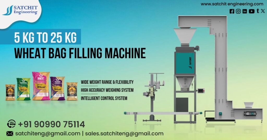 5 kg to 25 kg Wheat bag filling Machine in Madya Pradesh
