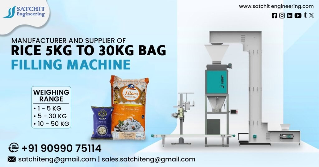 Rice 5kg to 30kg Bag Filling Machine
