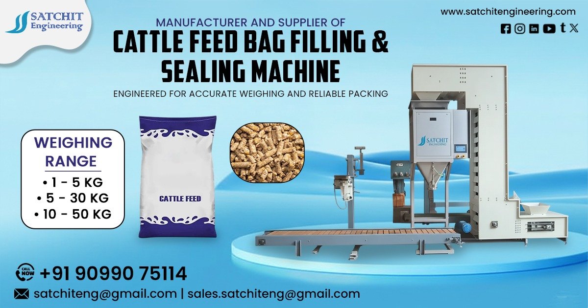Cattle Feed Bag Filling and Sealing Machine