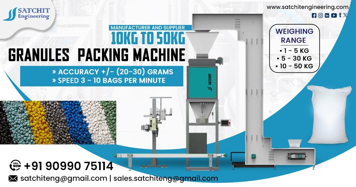 10kg to 50kg Granules Packing Machine in Gujarat