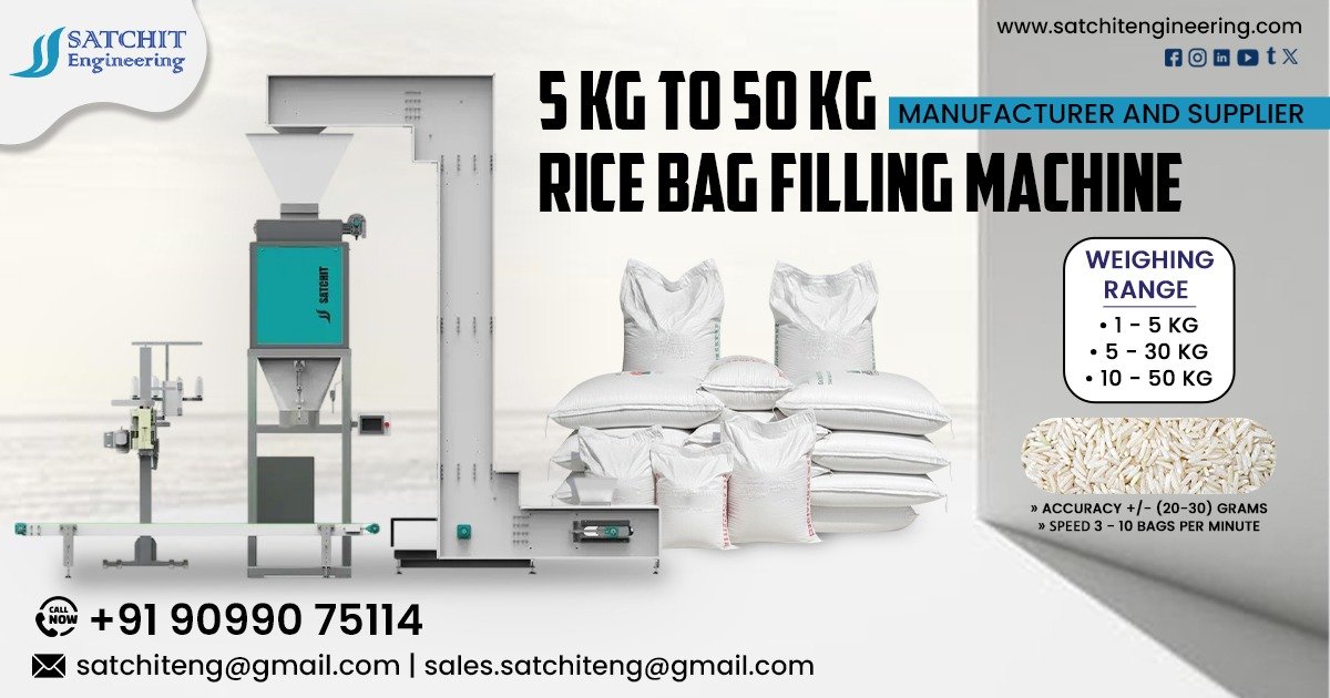 5 kg to 50 kg Rice Bag Filling Machine in Punjab