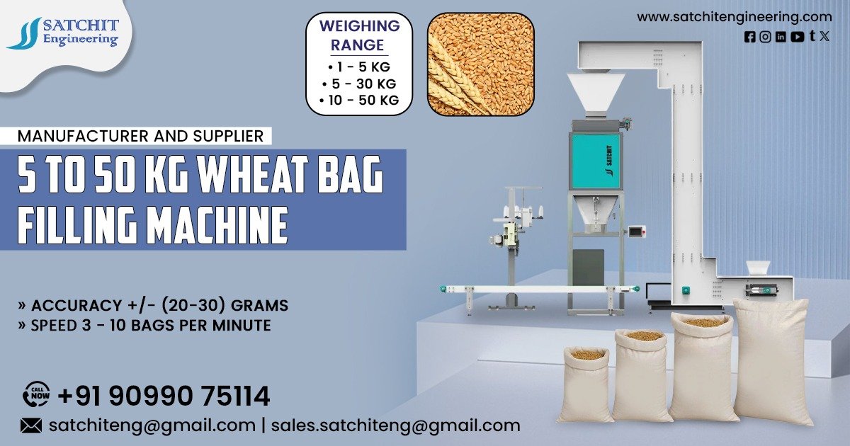 5 to 50 Kg Wheat Bag Filling Machine in Nashik