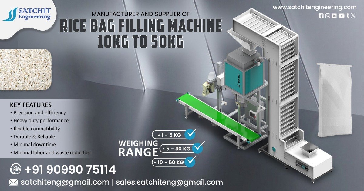 Rice Bag Filling Machine 10kg to 50kg