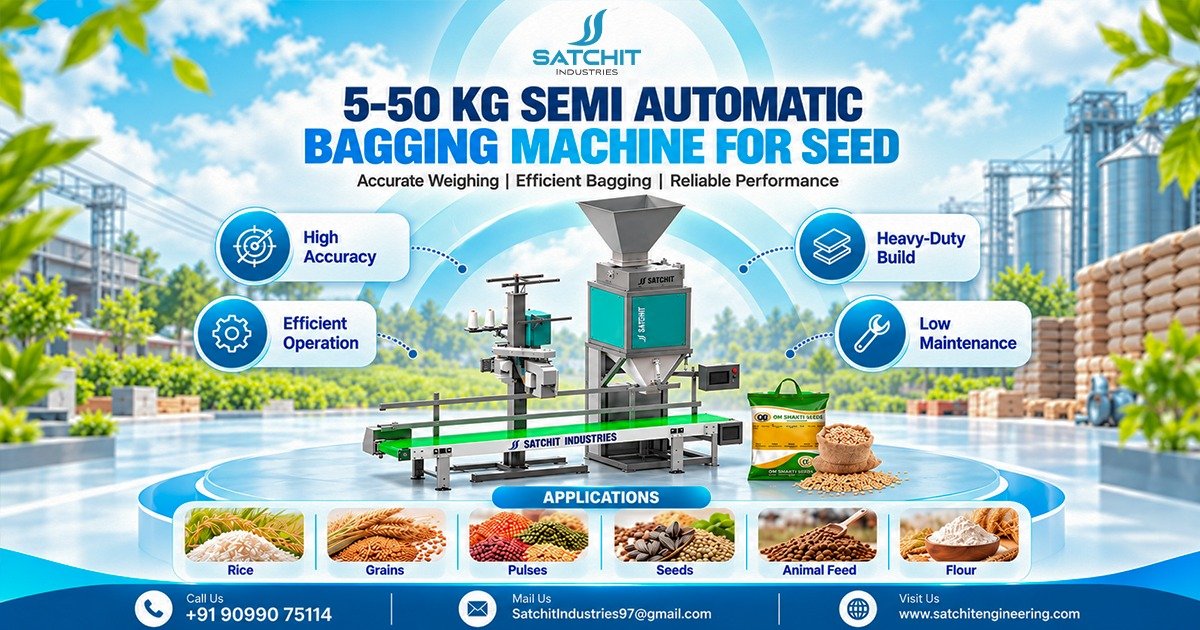 5–50 Kg Semi-Automatic Bagging Machine for Seed in Gujarat